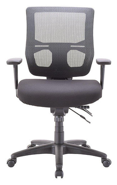 Homeroots Gray Adjustable Swivel Mesh Rolling Office Chair  Plastic 372410