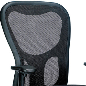 Homeroots Black Adjustable Swivel Mesh Rolling Office Chair  Plastic 372415