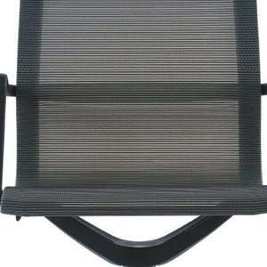 Homeroots Charcoal Adjustable Swivel Mesh Rolling Office Chair Charcoal Plastic 372420
