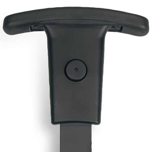 Homeroots Black Adjustable Armrests Chair Frame  Plastic 372434