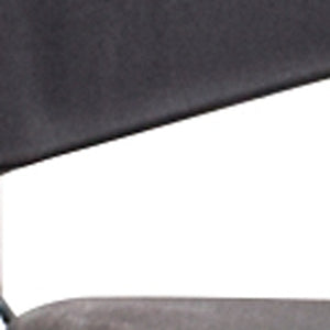 Homeroots Set Of Four Black And Silver Plastic Office Chair Black Plastic 372437