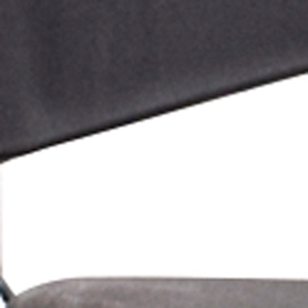 Homeroots Set Of Four Black And Silver Plastic Office Chair Black Plastic 372437