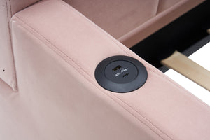 English Elm Twin Upholstered Daybed with Trundle Sofa Bed for Guest Room, Pine Wood Frame, Velvet Upholstery, Sturdy Slat Support and Full-Length Comfort Pink W1361S00023