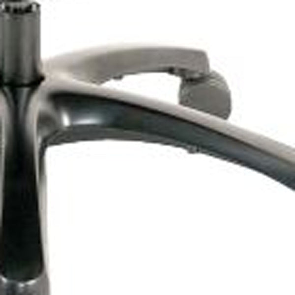 Homeroots Slate Gray And Black Adjustable Swivel Mesh Rolling Office Chair Grey Plastic 372457