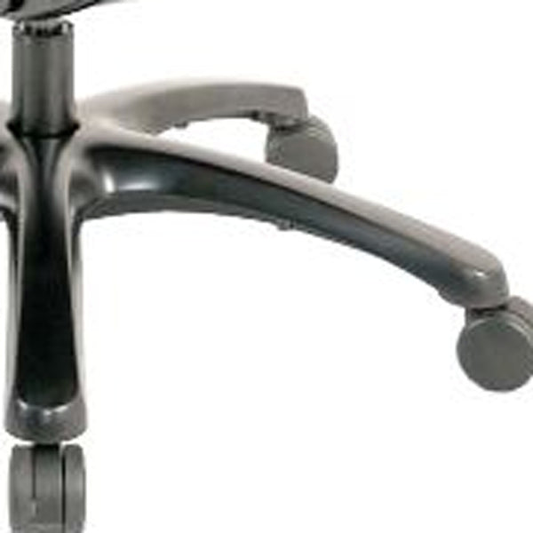 Homeroots Slate Gray And Black Adjustable Swivel Mesh Rolling Office Chair Grey Plastic 372457