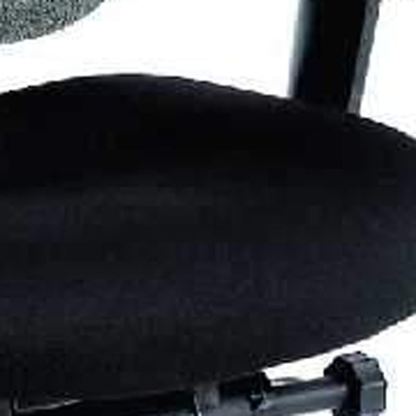 Homeroots Black Adjustable Swivel Mesh Rolling Office Chair Black Plastic 372458