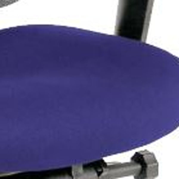 Homeroots Violet And Black Adjustable Swivel Mesh Rolling Office Chair Cobalt Plastic 372460