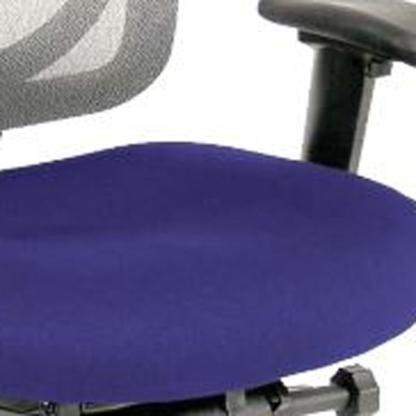 Homeroots Violet And Black Adjustable Swivel Mesh Rolling Office Chair Cobalt Plastic 372460