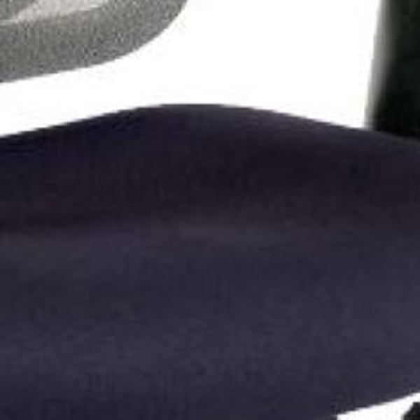 Homeroots Denim Blue And Black Adjustable Swivel Mesh Rolling Office Chair Denim Plastic 372461