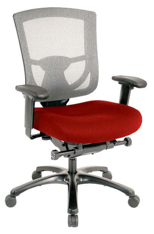 Homeroots Red And Black Adjustable Swivel Mesh Rolling Office Chair Red Plastic 372462