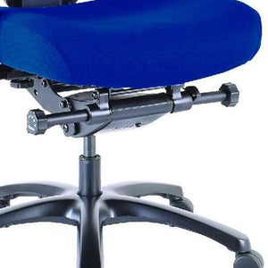 Homeroots Blue And Black Adjustable Swivel Mesh Rolling Office Chair Blue Plastic 372463