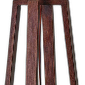 Homeroots Walnut Wood Finish Linen Fabric Shade Table Lamp   372468