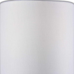 Homeroots Brushed Steel Metal Table Lamp Brushed Steel  372488