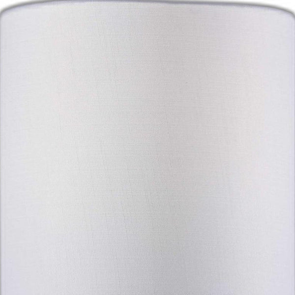 Homeroots Brushed Steel Metal Table Lamp Brushed Steel  372488