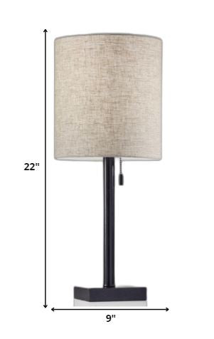 Homeroots Dark Bronze Metal Table Lamp Bronze  372489