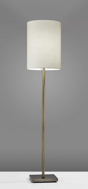 Homeroots Floor Lamp Classic Silhouette Brass Metal Brass Metal 372490