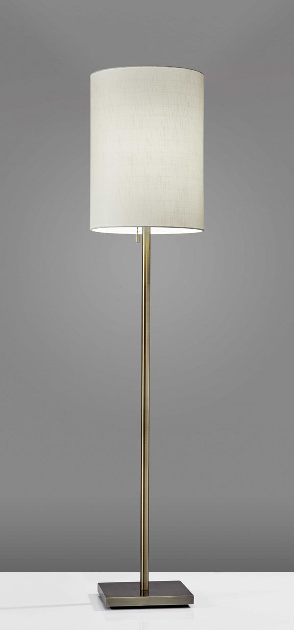 Homeroots Floor Lamp Classic Silhouette Brass Metal Brass Metal 372490
