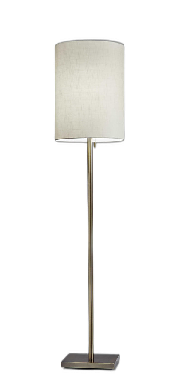 Homeroots Floor Lamp Classic Silhouette Brass Metal Brass Metal 372490