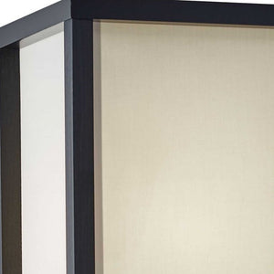 Homeroots 63" Solid Wood Column Floor Lamp With White Rectangular Shade  Solid Wood 372523