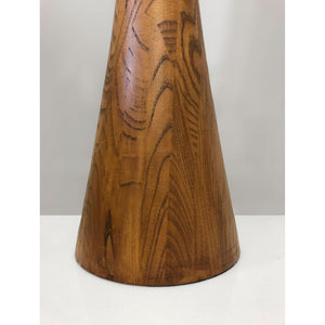 HomeRoots 68" Brown Wood Novelty Floor Lamp with White Acrylic Shade - Stylish Ambient Lighting Solution 372535