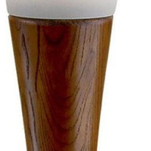 HomeRoots 68" Brown Wood Novelty Floor Lamp with White Acrylic Shade - Stylish Ambient Lighting Solution 372535