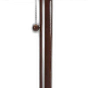 Homeroots 65" Solid Wood Traditional Shaped Floor Lamp With Beige Drum Shade  Solid Wood 372562