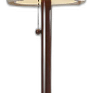 Homeroots 65" Solid Wood Traditional Shaped Floor Lamp With Beige Drum Shade  Solid Wood 372562
