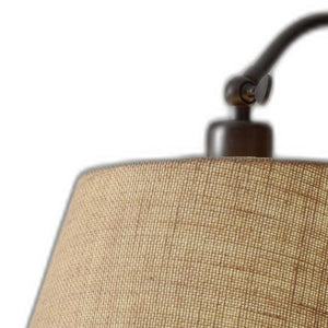 Homeroots Dark Bronze Metal Swing Arm Adjustable Table Lamp   372565