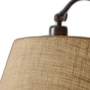 Homeroots Dark Bronze Metal Swing Arm Adjustable Table Lamp   372565