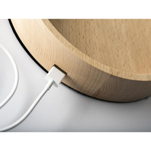 Homeroots 21" Natural Brown Metal Desk Table Lamp With White Shade   372573