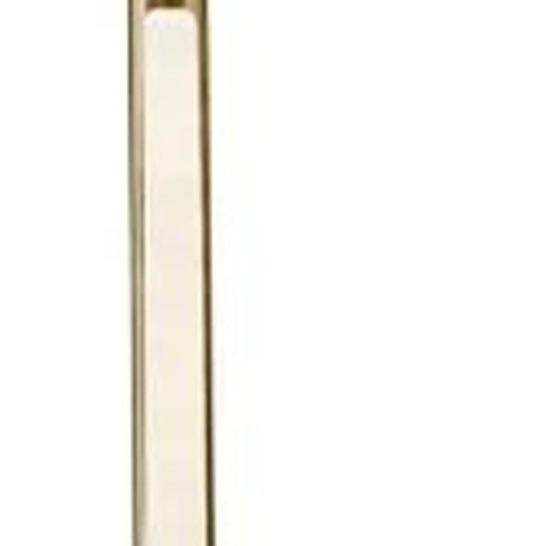 HomeRoots Minimalist Ambient Glow LED Floor Lamp - Elegant Black Marble Base with Dimmable Touch Control Brass 372616