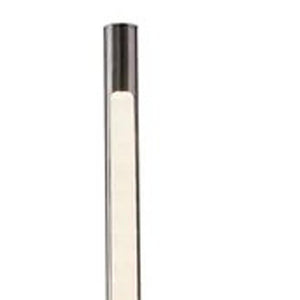 HomeRoots Minimalist Ambient Glow LED Floor Lamp - Elegant Black Marble Base with Dimmable Touch Control Brushed steel 372617