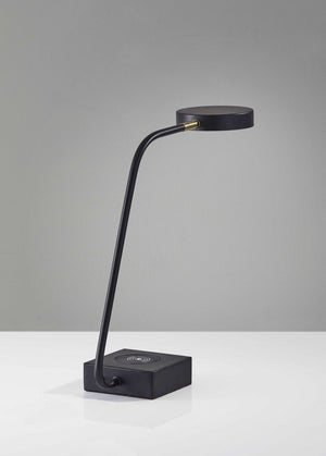 HomeRoots Tech Enhanced LED Desk Lamp with Qi Wireless Charging, USB Port, Adjustable Arm & Modern Design 372618