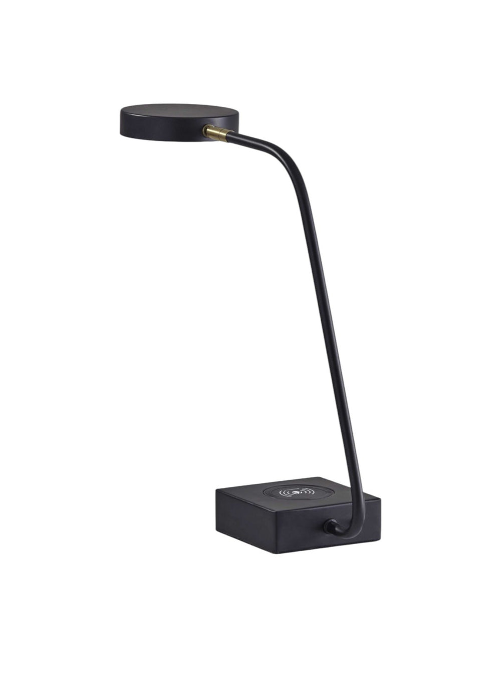 HomeRoots Tech Enhanced LED Desk Lamp with Qi Wireless Charging, USB Port, Adjustable Arm & Modern Design 372618