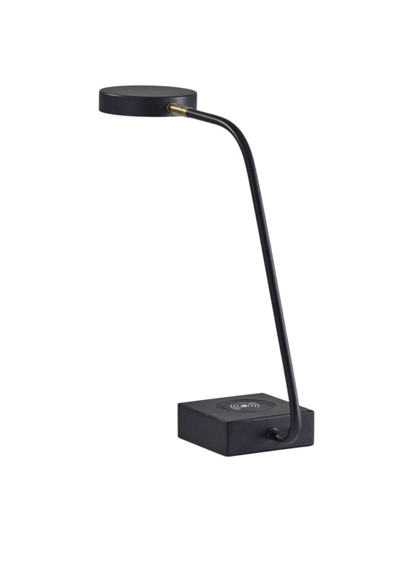 HomeRoots Tech Enhanced LED Desk Lamp with Qi Wireless Charging, USB Port, Adjustable Arm & Modern Design 372618