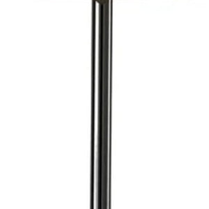 HomeRoots Black Tall Table Lamp with Touch Sensor - Modern Black Nickel Base & White Shade for Elegant Lighting 372652