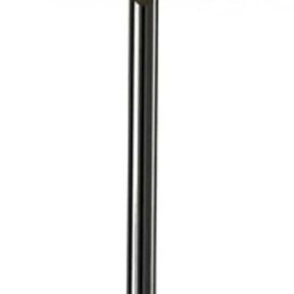 HomeRoots Black Tall Table Lamp with Touch Sensor - Modern Black Nickel Base & White Shade for Elegant Lighting 372652