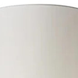 HomeRoots 74" Elegant Black Floor Lamp with White Shade - Versatile Lighting for Living Rooms, Bedrooms & More 372653