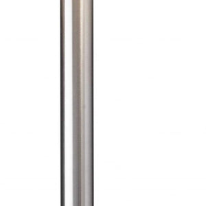 HomeRoots 61" Elegant Two-Light Floor Lamp with White Drum Shade for Cozy Living Room Ambiance & Style 372660