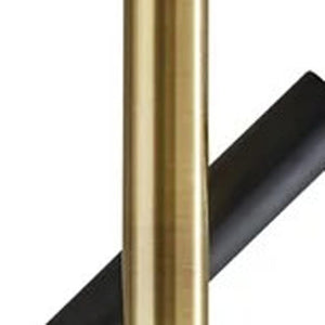 HomeRoots 68" Black Metal LED Floor Lamp - Modern Cylinder Shade for Stylish Ambiance in Any Space 372666
