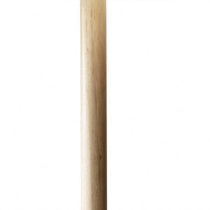 Homeroots 59" Solid Wood Traditional Shaped Floor Lamp With White Drum Shade Natural Solid Wood 372675