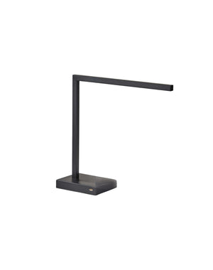 Homeroots Slender Bar Black Metal Led Charging Desk Light Black  372703