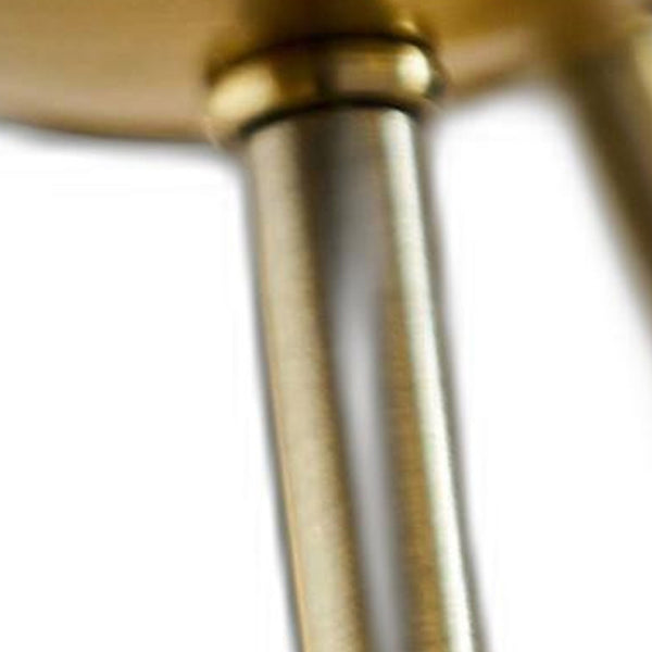 Homeroots 23" Black Metal Six Light Standard Table Lamp   372721