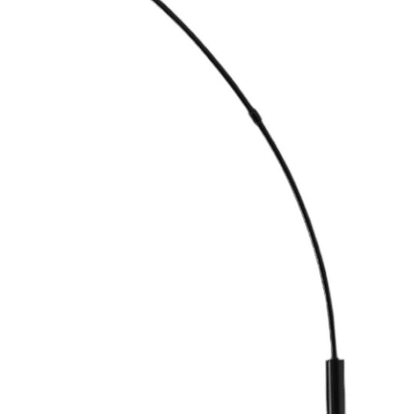 HomeRoots 77" Antiqued Bronze Arched Floor Lamp - Elegant Wicker Globe Shade for Cozy Modern Lighting Solutions 372727