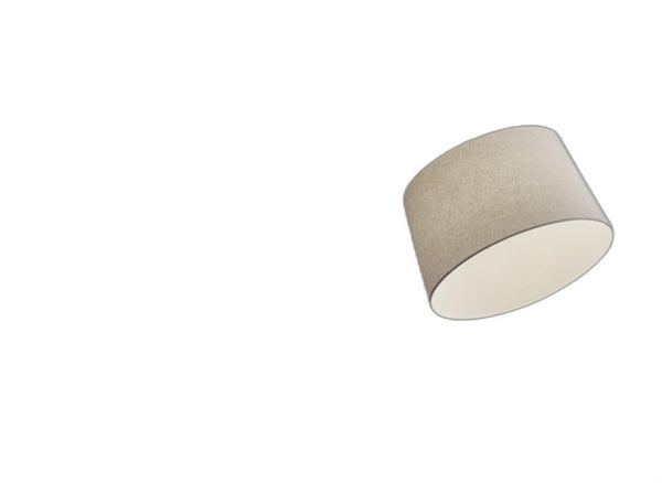 HomeRoots 83" Silver Arc Floor Lamp with Elegant White Linen Shade for Modern Living Room Ambiance Brushed steel 372739