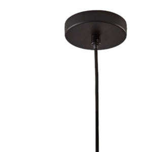 Homeroots Caged Black Metal Large Ceiling Pendant  Metal 372794