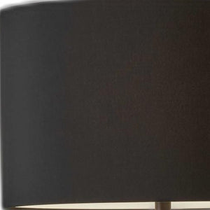 HomeRoots 62" Tripod Floor Lamp - Sleek Modern Design with Fabric Drum Shade for Ambient Home Illumination Black 21" X 21" X 61.'5" 372803