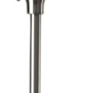 HomeRoots 71" Elegant Floor Lamp with White Plastic Shade for Cozy Ambiance and Stylish Decor Enhancement Brushed steel 372815