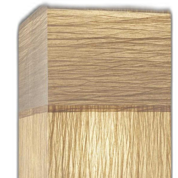 Homeroots 72" Column Floor Lamp With White Rectangular Shade  Metal 372824