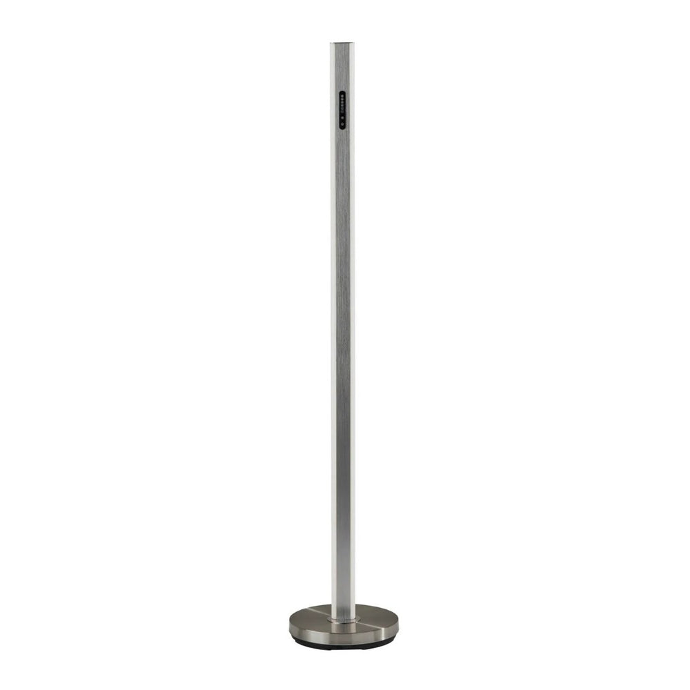 HomeRoots Silver LED Wall Light with Frosted Glass Diffuser - Modern Adjustable Illumination for Any Space 372844